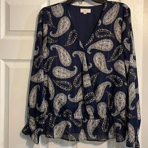 Loft Faux Wrap Blouse